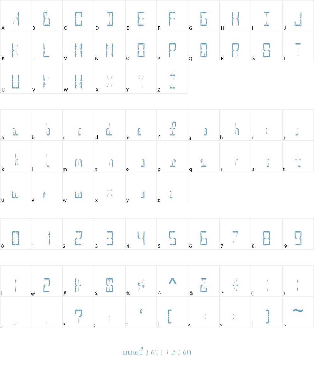 Hypernova Display Font Character